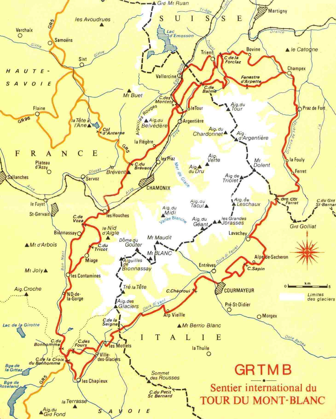 Tour Du Mont Blanc Map ?x45723